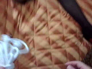 girl tied up in hotel with white ropes pov