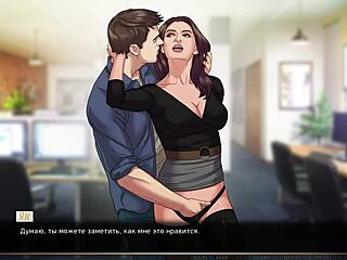 Cheating anime babe submits in rough play
