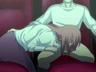 Stepsister’s fast blowjob during cinema movie madness