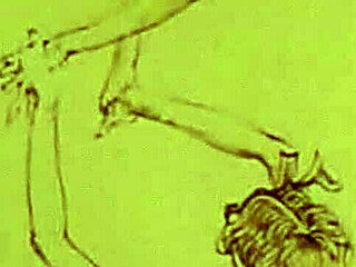 Vintage erotic illustration with bold retro charm
