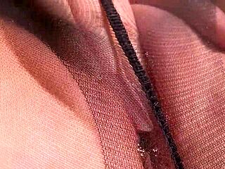 asmr teen squirts hard in tight pantyhose