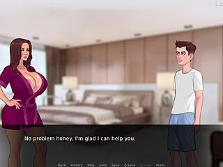 busty stepmom’s huge tits tease massive cock in 3d