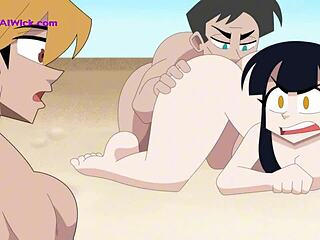 Cartoon Beach Party Turns Vividly Daring