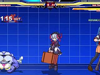 Kuromaru Takes on Arcana Heart in Wild Anime Cumshot Battle