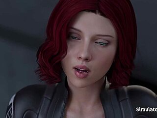 Black Widow uncensored gameplay with blowjob