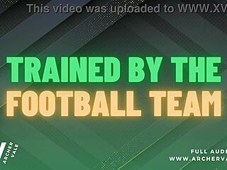 Football team gangbang with muscle worship m4m