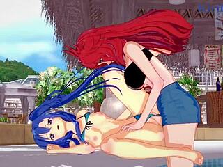 Chris Yukine’s wild lesbian futanari hentai fuck