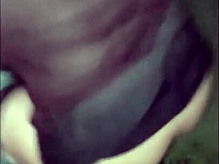 Crossdresser Dominates Petite Woman In Garden Fuck