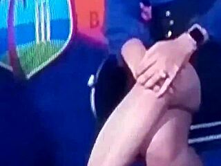 Indian TV anchor gets rough creampie on show