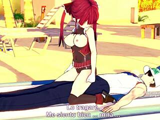 Marine’s Hot Cartoon Beach Fuck