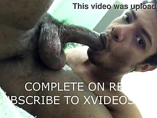 Brazilian Gay Couple’s Epic Blowjob Exchange In Homemade Clip
