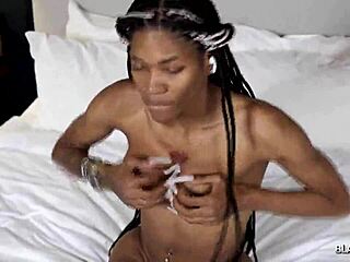 Black Tgirl Ms Amiya Dominates Solo