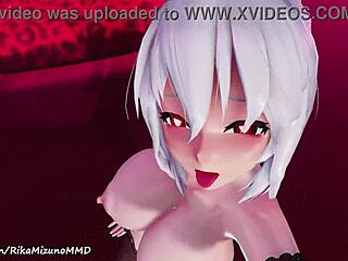 Sexy Yowane Haku MMD R-18 Dance Strips Bare