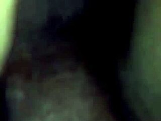 filling brazilian brunette's pussy with cum