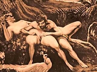 Vintage erotic drawings tease with subtle charm