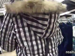 Czech Kitten Seduced in Mall for Raw POV Pounding