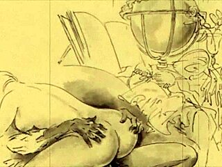i found vintage erotic anime drawings