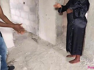 Cheating wife moans as contractor pounds pussy