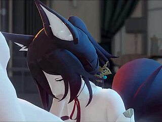 Suggestive Akt Scores Big with Himeko and Tingyun
