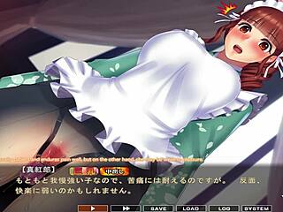 Brunette maid fucked in hentai game
