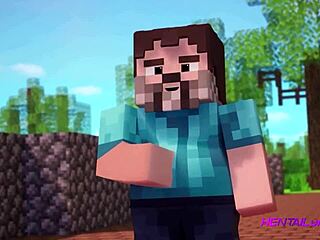 Minecraft parody turns into raw blocky banging