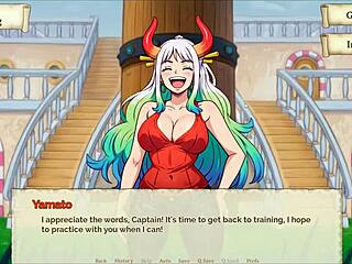 nami teases with bare body in hentai parody