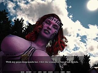 Tales From Unending Void 19: Busty Alien With Big Cock Demands Licking and Hard Fucking in 3D Game.