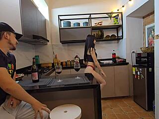 smash the newbie with kitchen break banging