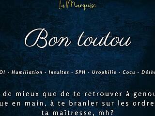 Bon Toutou - French Femdom Audio with Jerk Instructions