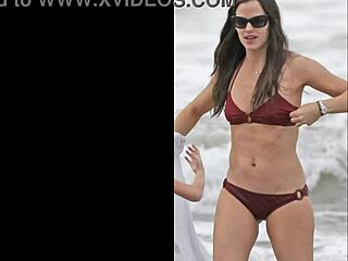 watching jennifer garner take on a daring jerk off challenge was pure thrill and tension!