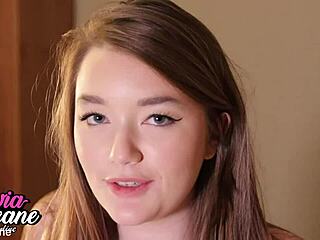 Hot teen can't stop playing with her tight ass! What a curvy slut in panties!