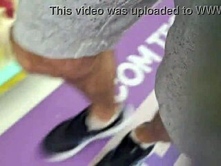 hey, why’s your wife flashing with no panties in public? are you cool with her showing off on the street?