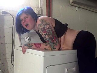 What’s this laundry slut doing with her dryer?