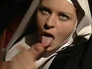 Devout Nun’s Forbidden Anal Play in Secret Session
