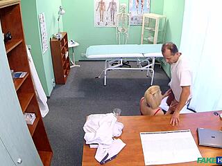 Blonde Nurse Seduces in Hospital Heat