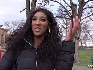 German Ebony’s Fierce Street Fuck