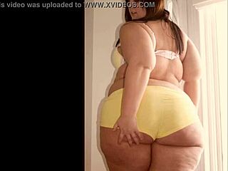 BBW Granny’s Plump Ass in Tight Panties