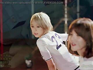 choa's teasing moves in uniform cam