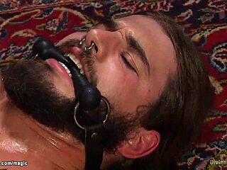 Femdom in latex pegging hard