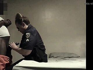 black cop teases inmate with rough pounding