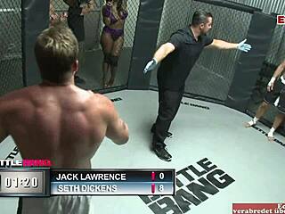 Skinny Blonde Teen Fucks in Boxing Ring
