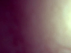 in this amateur pov, she bends over for intense doggystyle action.