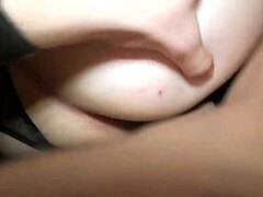 i fucked a young brunette in the garage and came on her tits