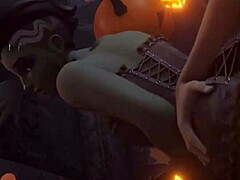 Sombra bends over for doggystyle.