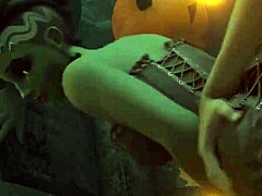 Sombra bends over for doggystyle.