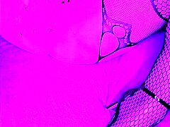 so, how do i cum hard in these fishnets with my dildo and stockings?