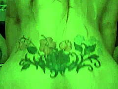 Blonde rides cock in reverse cowgirl orgasm