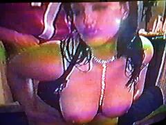 Fine ass wife with big tits blows passionately!