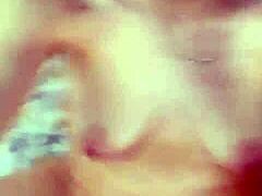 Masturbation session unfolds with intense solo play in part 1