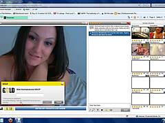 Webcam hottie teases then plays with amateurs